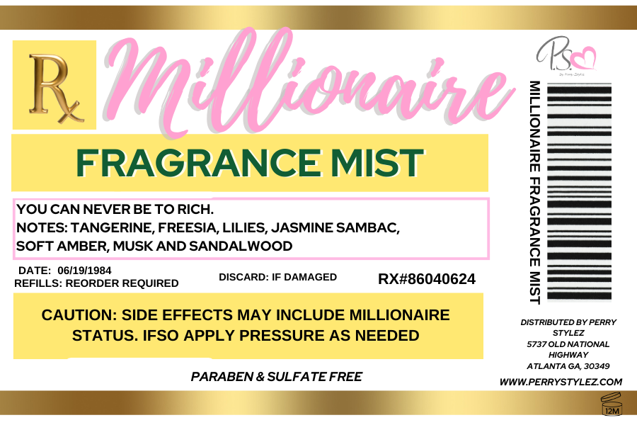 MILLIONAIRE FRAGRANCE MIST